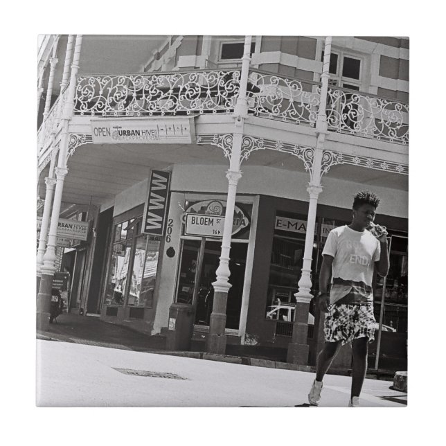 Cape Town ZA South Africa Long Street Tile (Front)