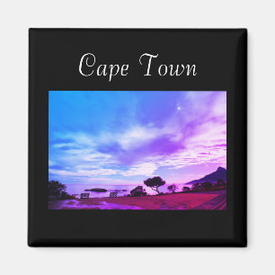 Cape Town ZA South Africa Ocean Panorama Magnet
