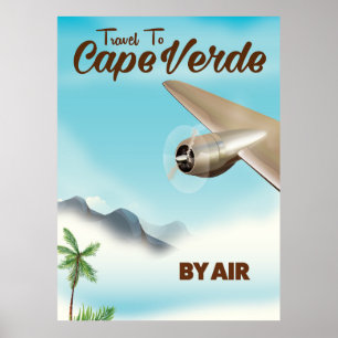 Cape Verde Air travel poster