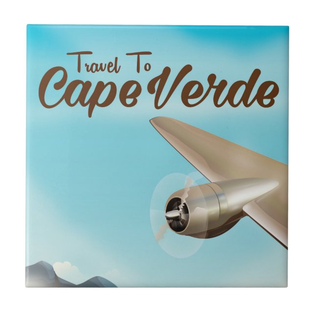 Cape Verde Air travel poster Tile (Front)