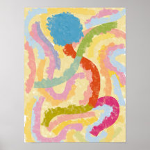 Cape Verde Badja Dance Abstract Illustration