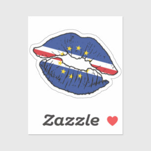 Cape Verde Cape Verdean Lipstick Love Flag
