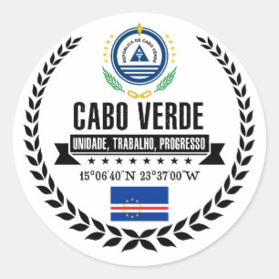 Cape Verde Classic Round Sticker