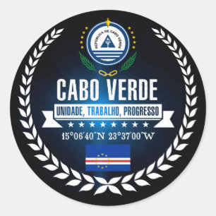 Cape Verde Classic Round Sticker