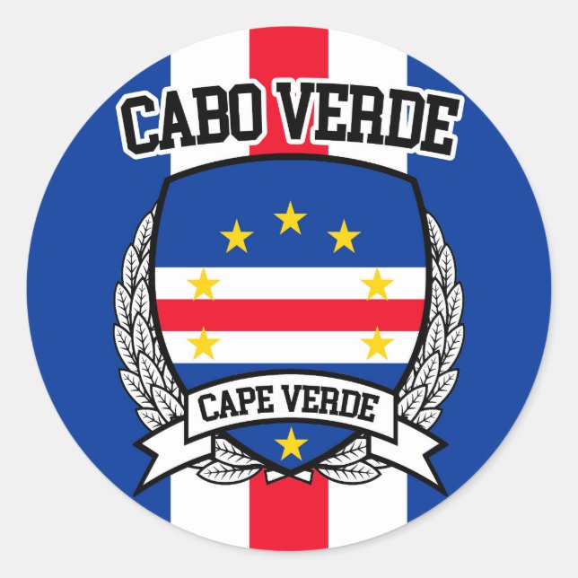 Cape Verde Classic Round Sticker (Front)