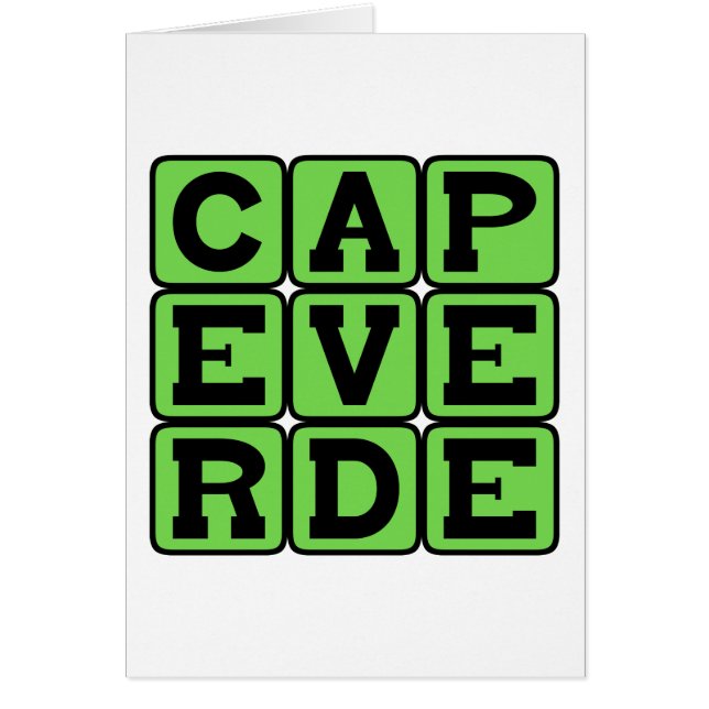 Cape Verde, Country in Africa (Front)
