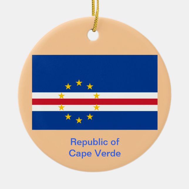 CAPE VERDE* Custom Christmas Ornament (Front)