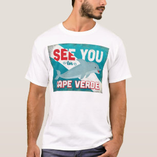 Cape Verde Dolphin - Retro Vintage Travel T-Shirt