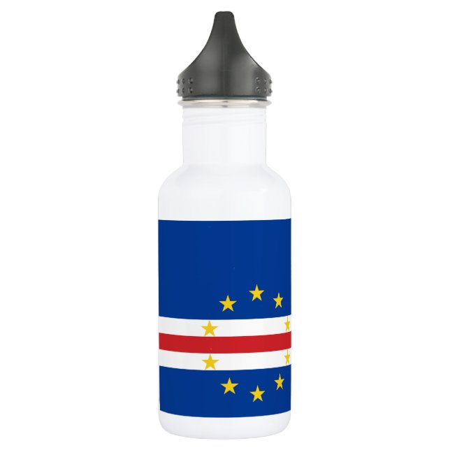 Cape Verde Flag 532 Ml Water Bottle (Left)