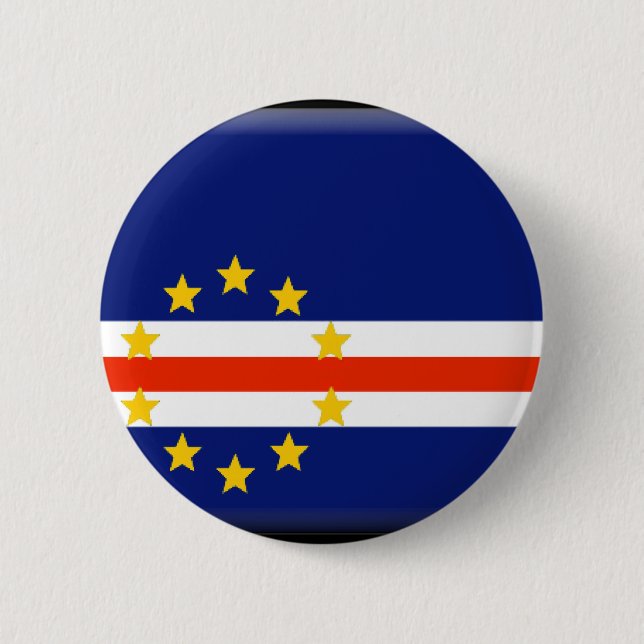 Cape Verde Flag 6 Cm Round Badge (Front)