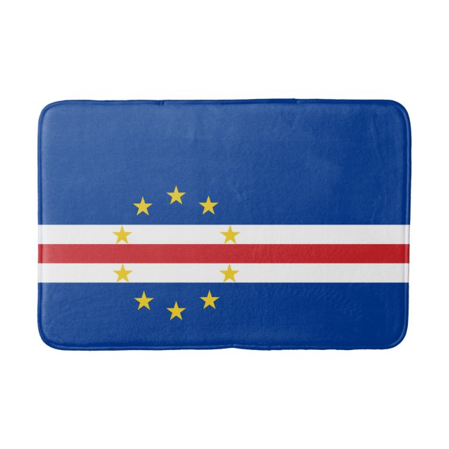 Cape Verde Flag Bath Mat (Front)