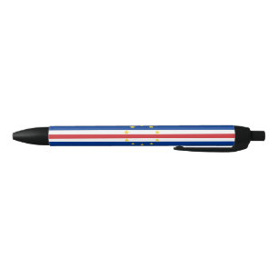 Cape Verde Flag Black Ink Pen