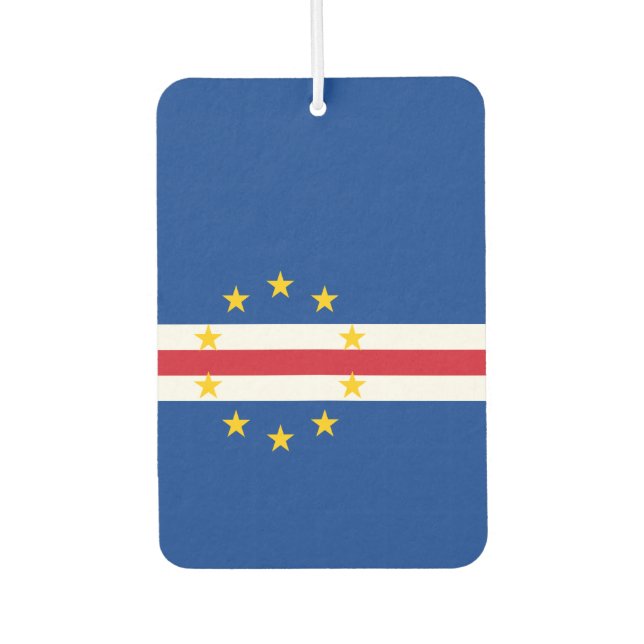 Cape Verde Flag Car Air Freshener (Front)