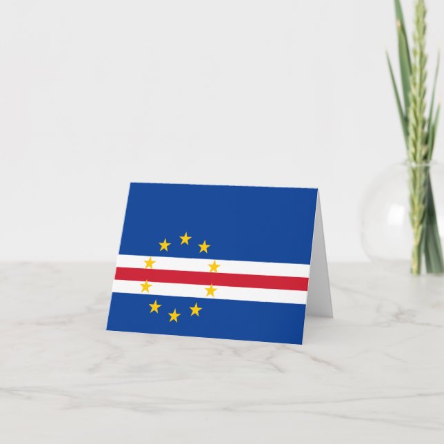 Cape Verde Flag Card (Front)