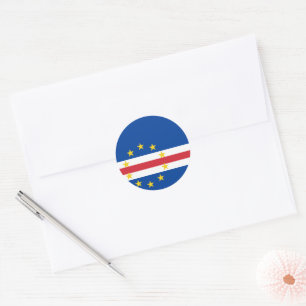 Cape Verde flag Classic Round Sticker