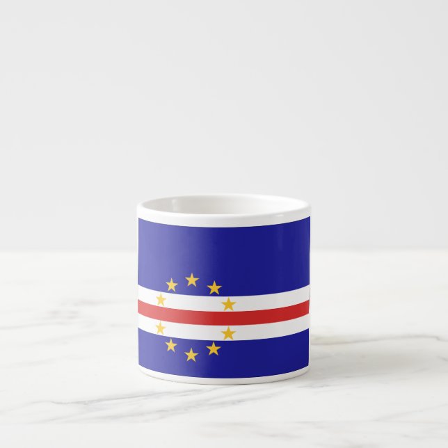 Cape Verde Flag Espresso Cup (Front)