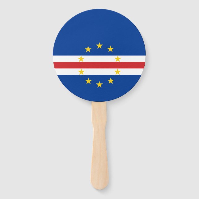 Cape Verde Flag Hand Fan (Front)