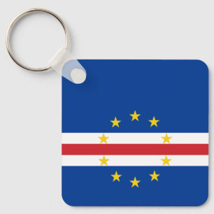 Cape Verde Flag Key Ring