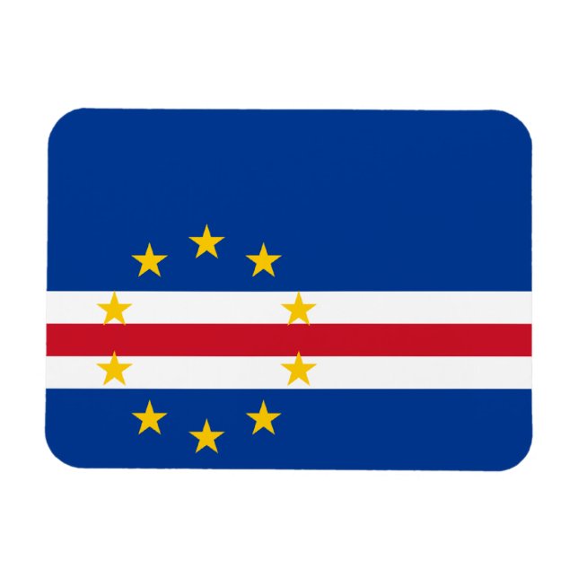 Cape Verde Flag Magnet (Horizontal)