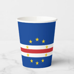 Cape Verde Flag Paper Cups