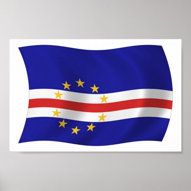 Cape Verde Flag Poster Print (Front)