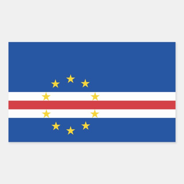 Cape Verde Flag Rectangular Sticker (Front)