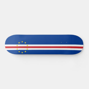 Cape Verde Flag Skateboard