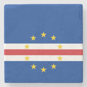 Cape Verde Flag Stone Coaster
