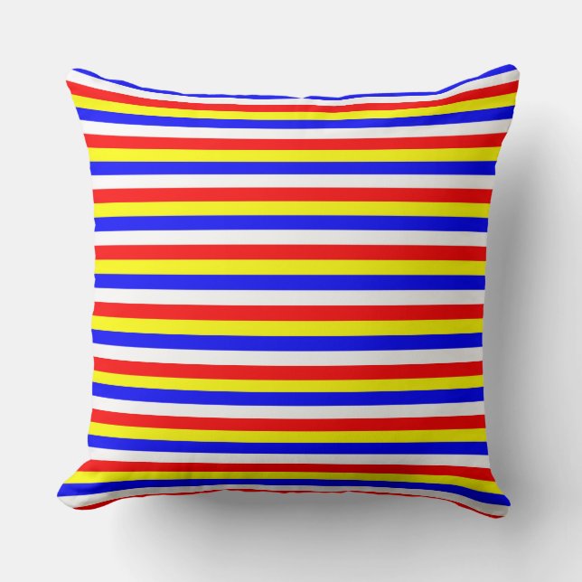 Cape Verde flag stripes country pattern symbol Cushion (Front)
