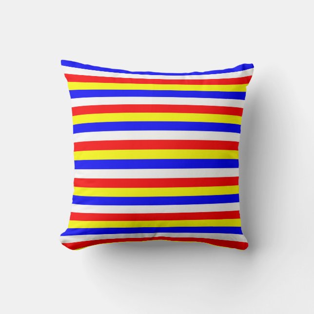 Cape Verde flag stripes country pattern symbol Cushion (Front)