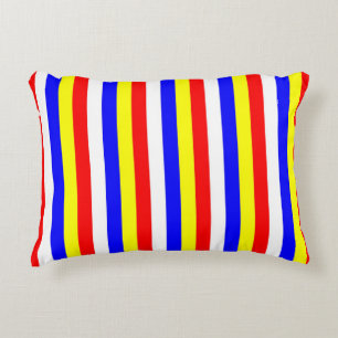 Cape Verde flag stripes country pattern symbol Decorative Cushion