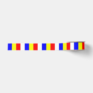 Cape Verde flag stripes country pattern symbol Grosgrain Ribbon