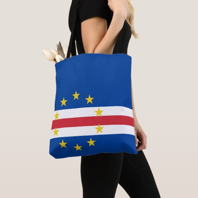 Cape Verde flag Tote Bag (Close Up)