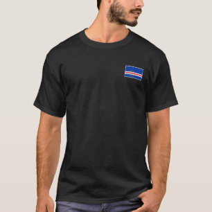 Cape Verde Flag With Vintage Cabo Verdean National T-Shirt