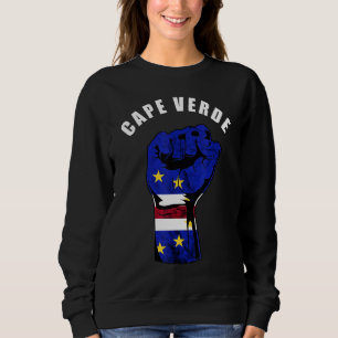 Cape Verde Handfist Cape Verdean Pride Cabo Roots  Sweatshirt