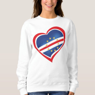 Cape Verde Heart of Stone Flag Sweatshirt
