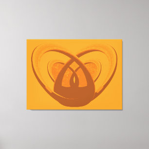 Cape Verde Hopeful & Welcoming Heart Canvas Print
