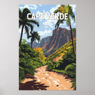 Cape Verde Illustration Travel Art Vintage Poster