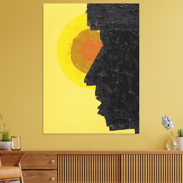  Cape Verde Morabeza Soul Abstract Illustration Canvas Print (Insitu(LivingRoom))
