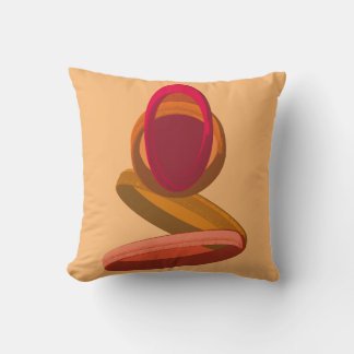 Cape Verde Rain to Cachupa Abstract Illustration Cushion