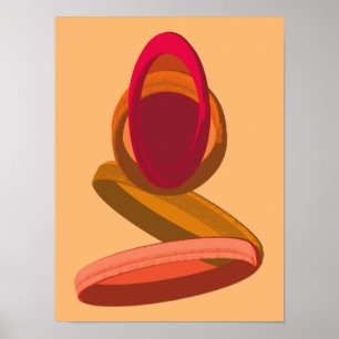 Cape Verde Rain to Cachupa Abstract Illustration Poster