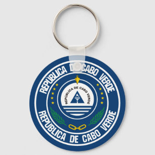 Cape Verde Round Emblem Key Ring