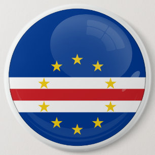 Cape Verde Round icon flag 6 Cm Round Badge