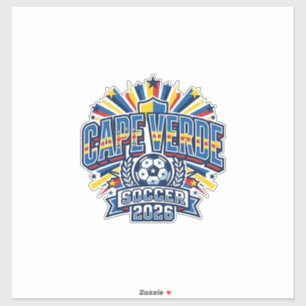 Cape Verde Soccer 2026 Soccer Bold Country Typogra