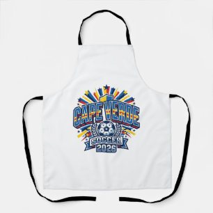 Cape Verde Soccer 2026 Soccer Bold Country Typogra Apron
