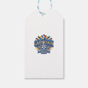 Cape Verde Soccer 2026 Soccer Bold Country Typogra Gift Tags