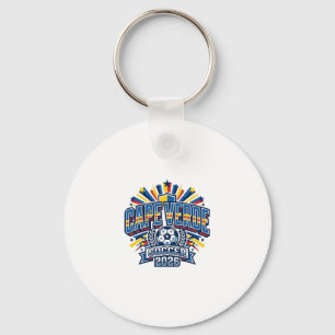 Cape Verde Soccer 2026 Soccer Bold Country Typogra Key Ring