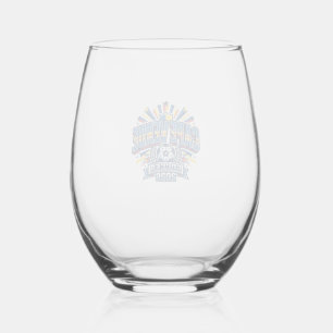 Cape Verde Soccer 2026 Soccer Bold Country Typogra Stemless Wine Glass