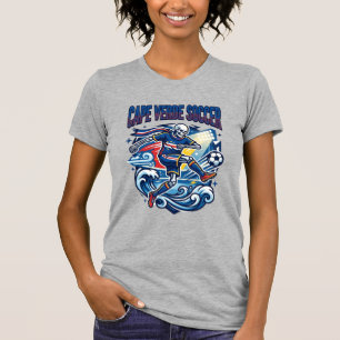 Cape Verde Soccer Skeleton Striker Nations Premium T-Shirt