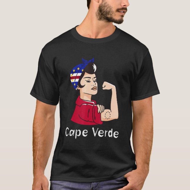Cape Verde Strong Cape Verdean Roots Woman Scarf M T-Shirt (Front)